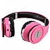 Feiner FE-1513 Stereo Headphones Headset w/ Microphone - Pink (3.5mm Plug / 160cm-Cable)