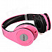 Feiner FE-1513 Stereo Headphones Headset w/ Microphone - Pink (3.5mm Plug / 160cm-Cable)