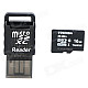 Toshiba Micro SDHC / TF Memory Card w/ USB Card Reader - Black (16GB / Class 10)