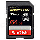 SanDisk Extreme Pro 64 GB SDXC Class 10 UHS-1 Flash Memory Card 95MB/s SDSDXPA-064G-X46