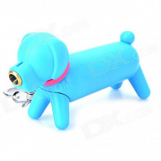 Cute Dog Style Gas Butane Lighter - Dark Blue + Red