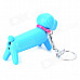 Cute Dog Style Gas Butane Lighter - Dark Blue + Red