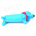 Cute Dog Style Gas Butane Lighter - Dark Blue + Red