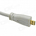HDMI V1.4 Male to Micro HDMI Male Connection Cable - White (150cm)