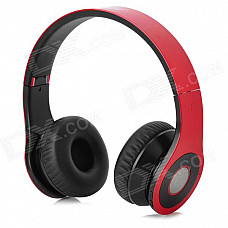 Bluedio R Folding Bluetooth V3.0 Stereo Headset w/ FM + TF Card Slot - Red + Black