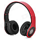 Bluedio R Folding Bluetooth V3.0 Stereo Headset w/ FM + TF Card Slot - Red + Black