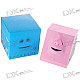 Money Swallowing Expression Changing Dynamic Face Coin Bank - Pink (2*AA)