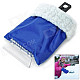 ABS Ice Scraper Snow Shovel w/ Warm Glove - Blue