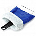 ABS Ice Scraper Snow Shovel w/ Warm Glove - Blue
