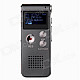 THCHI CM-11 Rechargeable Digital Voice Recorder MP3 Player - Gray (8GB)