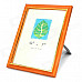 XK-01 Square Shape Pin Wood 5" x 7" Photo Frame - Orange + Golden + Multi-Colored