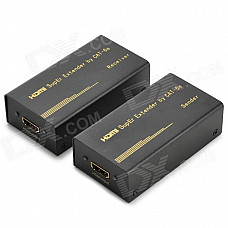 Full HD HDMI to RJ45 Signal Amplifier / Extender / Converter - Black