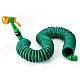 Car Wash Nozzle Spray Head Water Gun w/ Coiled Spring Hose - Dark Green