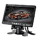 7" TFT LCD Digital Car Desktop Monitor w/ VGA / AV - Black