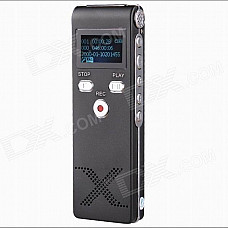 Thchi YMX-R4 1.0" LCD Professional Digital Voice Recorder Dictaphone MP3 Player - Black (8GB)