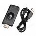 Miracast Wi-Fi Display Dongle for Cellphone & Tablet + More - Black