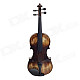 William 4/4 Full Size Beginner Retro Violin Starter Kit - Brown + Black