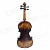 William 4/4 Full Size Beginner Retro Violin Starter Kit - Brown + Black