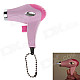 COHIBA 6499 Mini Portable Hair Dryer Style Jet Flame Strong Fire Windproof Refillable Lighter - Pink