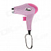 COHIBA 6499 Mini Portable Hair Dryer Style Jet Flame Strong Fire Windproof Refillable Lighter - Pink