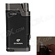 COHIBA 5373 Mini Portable Jet Flame Strong Fire Windproof Refillable Lighter - Black + Silver Gray