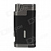 COHIBA 5373 Mini Portable Jet Flame Strong Fire Windproof Refillable Lighter - Black + Silver Gray