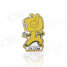 DXman Gong Fu Style Bronze Brooch Badge - Yellow + Black + White