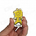 DXman Gong Fu Style Bronze Brooch Badge - Yellow + Black + White