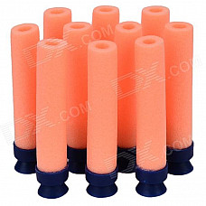 Suction Cup Foam Darts Bullets for Toy Gun Pistol - Orange (10 PCS)