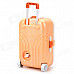 C1GL Cute Suitcase Style Music Box w/ Mirror / Ballet Girl - Orange + White