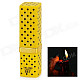 Lipstick Shaped 1:1 Butane Gas Lighter - Black + Yellow