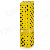 Lipstick Shaped 1:1 Butane Gas Lighter - Black + Yellow