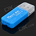 USB 2.0 TF Micro SD Card Reader - Blue (32GB)