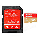 SanDisk UHS-I Micro SD / TF Card w/ TF Card to SD Card Adapter (64GB)