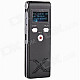 1" LED Professional Digital Voice Recorder Dictaphone MP3 Player - Black (4GB)