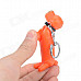 Cute Cartoon Dog Red Flame Butane Lighter - Orange + Black