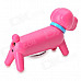 Cute Cartoon Dog Red Flame Butane Lighter - Deep Pink + Blue