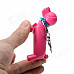 Cute Cartoon Dog Red Flame Butane Lighter - Deep Pink + Blue