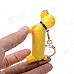 Cute Cartoon Dog Red Flame Butane Lighter - Yellow + Blue