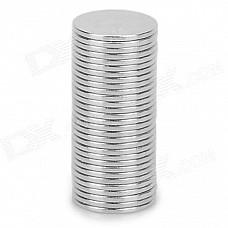 NdFeB N35 Lanthanon Permanent Magnets - Silver (30 PCS)