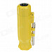 6552 Creative Portable Green Flame Windproof Lighter w/ Compass - Yellow