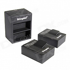 Kingma AHDBT-302 1180mAh Batteries + Dual-Slot USB Charger for GoPro HD HERO3+, HERO3 - Black