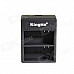 Kingma AHDBT-302 1180mAh Batteries + Dual-Slot USB Charger for GoPro HD HERO3+, HERO3 - Black