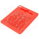 19 x 19 Lattice 361pcs Magnet Balls Drawing Toy Writing Board - Red + Silver