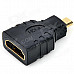 1080P HDMI v1.4 Male to Mini HDMI Male Connecting Cable w/ Micro HDMI Adapter - Black (150cm)