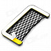 Plastic Hanging Car Storage Mesh Bag - Black