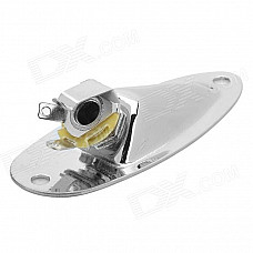 TG02 High Quality Boat Style A4 Steel Electric Guitar Jack Set - Silver