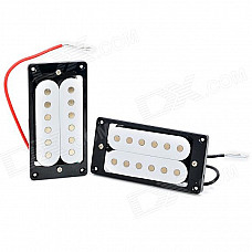 ZEA-DZ103 Humbucking Pickup Humbucker Set for Electric Guitar - White + Black + Multi-Color (1 Pair)