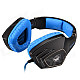 SADES A60 Wired Gaming Headset w/ Retractable Microphone&Glittering LED - Black + Blue (220cm-Cable)