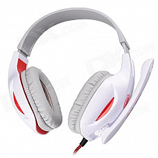 SADES SA-808 USB 2.0 Gaming Headset w/ Microphone - White (3.5mm Plug / USB2.0 Plug / 220cm-Cable)